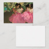 Carte De Correspondance Edgar Degas - Danseurs en rose (Devant / Derrière)