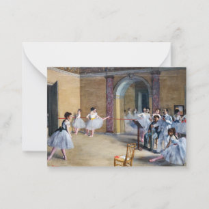 Carte De Correspondance Edgar Degas - Foyer de danse, Opéra rue Le Peletie