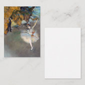 Carte De Correspondance Edgar Degas - L'Étoile / Danseur sur scène (Devant / Derrière)