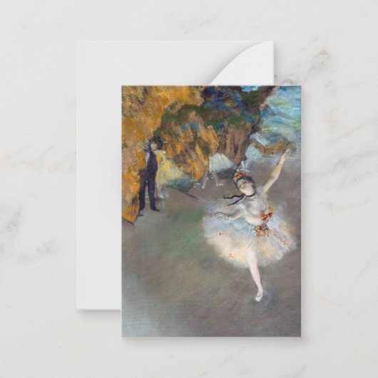 Carte De Correspondance Edgar Degas - L'Étoile / Danseur sur scène (Devant)