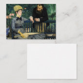 Carte De Correspondance Edouard Manet - Dans la serre (Devant / Derrière)