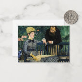 Carte De Correspondance Edouard Manet - Dans la serre (Devant/Arrière en situation)