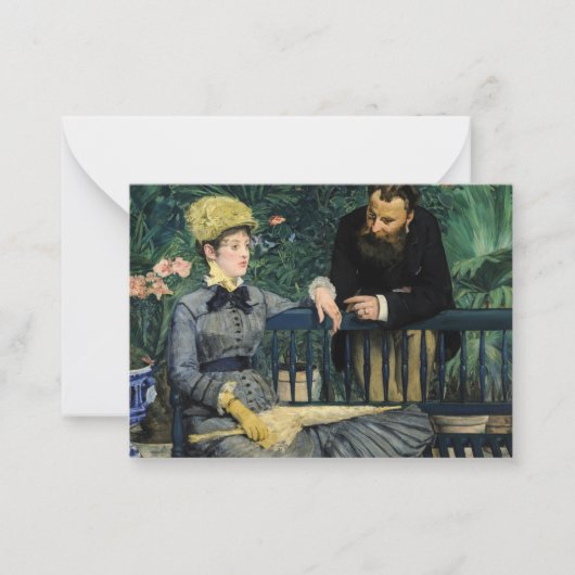 Carte De Correspondance Edouard Manet - Dans la serre (Devant)