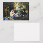 Carte De Correspondance Edouard Manet - Déjeuner sur l'herbe (Devant / Derrière)