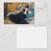 Carte De Correspondance Edouard Manet - Lady avec fans (Devant / Derrière)