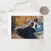 Carte De Correspondance Edouard Manet - Lady avec fans (Devant/Arrière en situation)