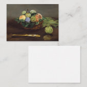 Carte De Correspondance Edouard Manet - Panier de fruits (Devant / Derrière)