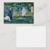 Carte De Correspondance Edouard Manet - Un jeu de Croquet (Devant / Derrière)