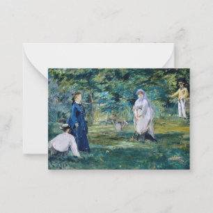 Carte De Correspondance Edouard Manet - Un jeu de Croquet