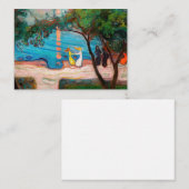 Carte De Correspondance Edvard Munch - Danse sur la plage (Devant / Derrière)