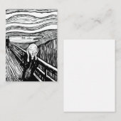 Carte De Correspondance Edvard Munch - La lithographie de cri (Devant / Derrière)