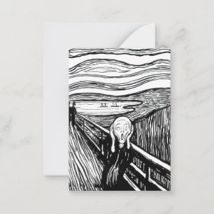 Carte De Correspondance Edvard Munch - La lithographie de cri