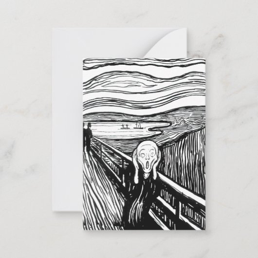 Carte De Correspondance Edvard Munch - La lithographie de cri (Devant)