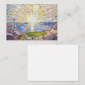 Carte De Correspondance Edvard Munch - Le Soleil 1911 (Devant / Derrière)