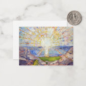 Carte De Correspondance Edvard Munch - Le Soleil 1911 (Devant/Arrière en situation)