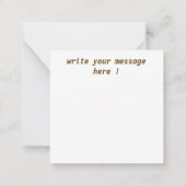 Carte De Correspondance Eid Mubarak calligraphie arabe (Dos)