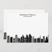 Carte De Correspondance Élégant Agent immobilier Réalisateurs de maisons (Devant / Derrière)