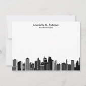 Carte De Correspondance Élégant Agent immobilier Réalisateurs de maisons (Devant)