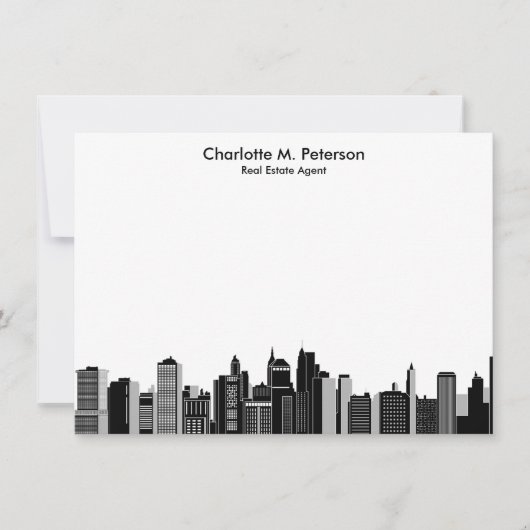 Carte De Correspondance Élégant Agent immobilier Réalisateurs de maisons (Devant)