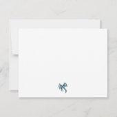 Carte De Correspondance Elegant Bow Coquette Personalized (Dos)