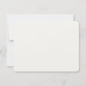 Carte De Correspondance Elegant Calligraphy Luxury Ivory Personalized Flat (Dos)