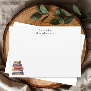 Carte De Correspondance Élégant Carnet de l'Amateur de Livres De la part d