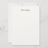 Carte De Correspondance Élégant écriture chic monogrammé (Devant)