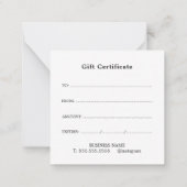 Carte De Correspondance Elégant élégant Peach White Beauty Salon (Dos)