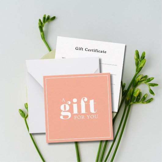 Carte De Correspondance Elégant élégant Peach White Beauty Salon