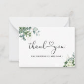 Carte De Correspondance Elégant Eucalyptus Feuille verdure (Devant)