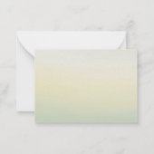 Carte De Correspondance Elégant Fleur sauvage aquarelle Baby Flat Note Car (Dos)