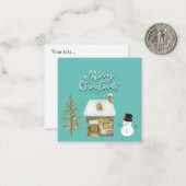 Carte De Correspondance Élégant graphique de script moderne bonhomme de ne (Devant/Arrière en situation)