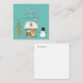 Carte De Correspondance Élégant graphique de script moderne bonhomme de ne (Devant / Derrière)