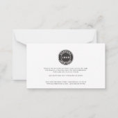 Carte De Correspondance Élégant logo d'entreprise Script Merci (Dos)