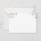 Carte De Correspondance Élégant Monogramme Floral (Dos)