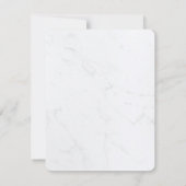 Carte De Correspondance Élégant Monogramme Moderne Marbre blanc Or Simple (Dos)