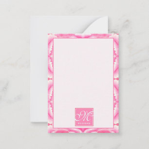Carte De Correspondance Élégant Motif de teinture rose Abstrait