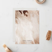 Carte De Correspondance Elégant Or Parties scintillant Agate Marbre Textur (Devant/Arrière en situation)