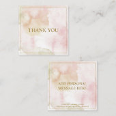 Carte De Correspondance Élégant pastel personnalisable "Merci" (Devant / Derrière)