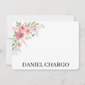 Carte De Correspondance Elegant Personal Stationery Set Custom Name (Devant)