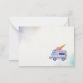 Carte De Correspondance Élégant Popsicle Aquarelle Merci Baby shower (Dos)