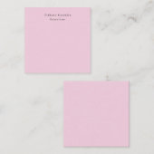 Carte De Correspondance Élégant rose clair simple minimaliste moderne (Devant / Derrière)