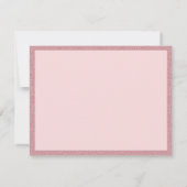 Carte De Correspondance Élégant Rose Gold Parties scintillant Calligraphy (Dos)