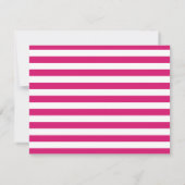 Carte De Correspondance Élégant Script Calligraphie Note De Magenta Rose (Dos)