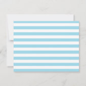 Carte De Correspondance Élégant Script Calligraphie Une Note De Baby Blue (Dos)