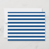 Carte De Correspondance Élégant Script Calligraphie Une Note De Marine Blu (Dos)