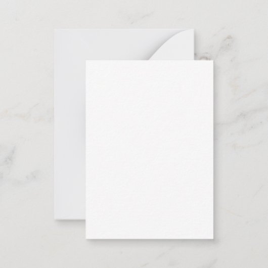 Carte De Correspondance Élégant script moderne chic simple merci (Dos)