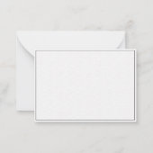 Carte De Correspondance Élégant Simple Moderne Texturé Vague Mariage Coupl (Dos)