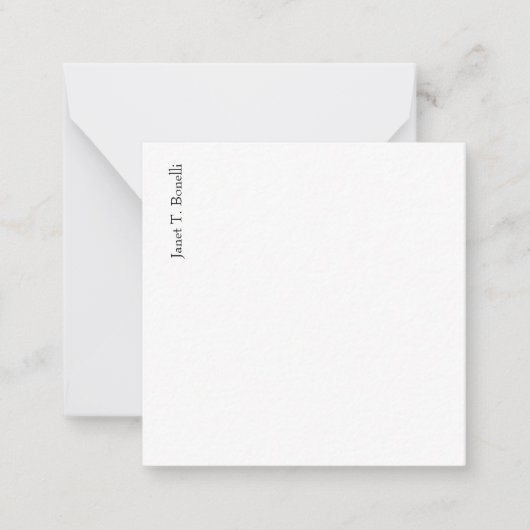 Carte De Correspondance Élégant simple professionnel (Devant)