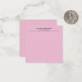 Carte De Correspondance Élégant simple professionnel clair rose (Devant/Arrière en situation)
